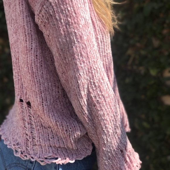 Destructed Chenille Pullover - Picture 5 of 7